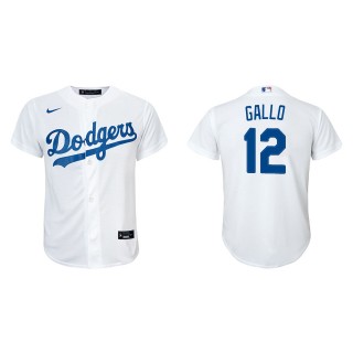 Youth Los Angeles Dodgers Joey Gallo White Replica Home Jersey