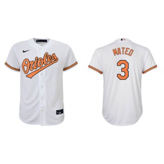 Youth Orioles Jorge Mateo White Replica Home Jersey