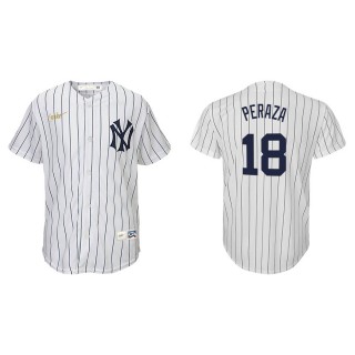Youth Yankees Jose Peraza White Cooperstown Collection Jersey