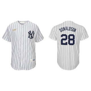 Youth Yankees Josh Donaldson White Cooperstown Collection Jersey