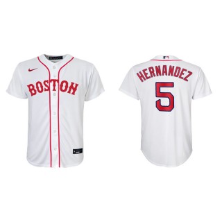 Youth Boston Red Sox Kike Hernandez Red Sox Patriots' Day Replica Jersey