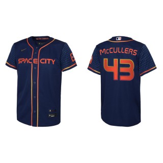 Youth Astros Lance McCullers Navy 2022 City Connect Replica Jersey