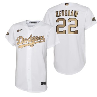 Youth Los Angeles Dodgers Clayton Kershaw Nike White 2022 MLB All-Star Game Replica Player Jersey