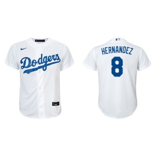 Youth Los Angeles Dodgers Enrique Hernandez White Replica Home Jersey