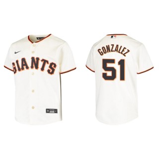 Youth San Francisco Giants Luis Gonzalez Cream Replica Home Jersey