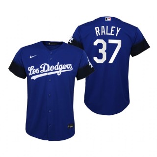 Youth Los Angeles Dodgers Luke Raley Nike Royal 2021 City Connect Replica Jersey