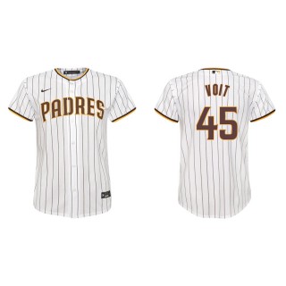 Youth Padres Luke Voit White Replica Home Jersey