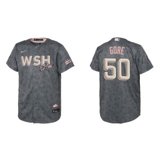 Youth Washington Nationals MacKenzie Gore Gray 2022 City Connect Replica Jersey
