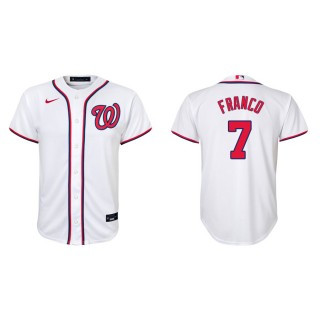 Youth Nationals Maikel Franco White Replica Home Jersey