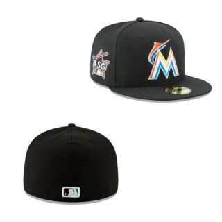 Youth Miami Marlins Black Authentic Collection 59FIFTY Fitted Hat