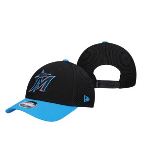 Youth Miami Marlins Black Jr. Neo 9FORTY Snapback Hat
