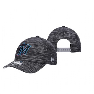 Youth Miami Marlins Gray Tech 9FORTY Adjustable Hat