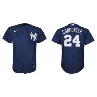 Youth New York Yankees Matt Carpenter Navy Replica Alternate Jersey