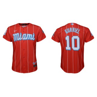 Youth Miami Marlins Yuli Gurriel Red City Connect Replica Jersey