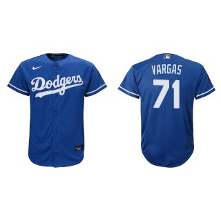 Youth Los Angeles Dodgers Miguel Vargas Royal Replica Alternate Jersey