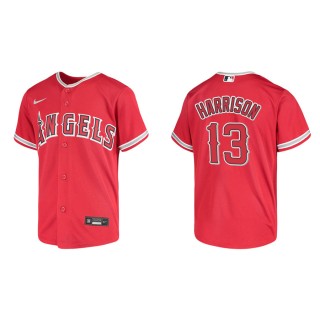 Youth Los Angeles Angels Monte Harrison Red Replica Jersey