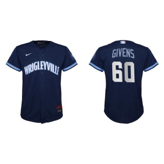 Youth Cubs Mychal Givens Navy 2021 City Connect Replica Jersey