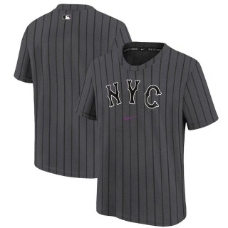 Youth New York Mets Graphite 2024 City Connect Legend T-Shirt