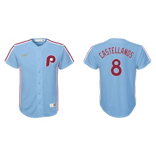 Youth Phillies Nick Castellanos Light Blue Cooperstown Collection Jersey