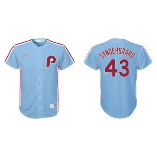 Youth Philadelphia Phillies Noah Syndergaard Light Blue Cooperstown Collection Jersey