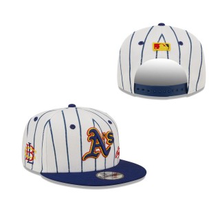 Youth Oakland Athletics White Navy MLB x Big League Chew Original 9FIFTY Snapback Adjustable Hat