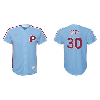 Youth Gregory Soto Light Blue Cooperstown Collection Jersey