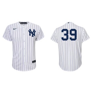 Youth Yankees Phillip Evans White Navy Replica Home Jersey
