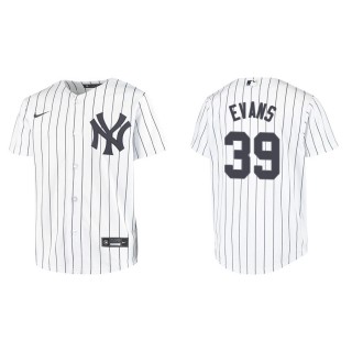 Youth Yankees Phillip Evans White Replica Home Jersey