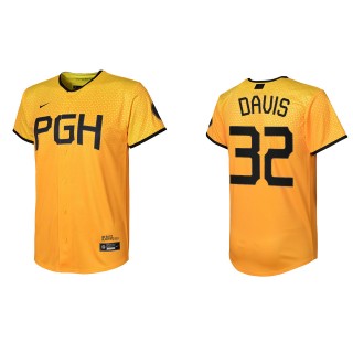Youth Pirates Henry Davis Gold City Connect Replica Jersey