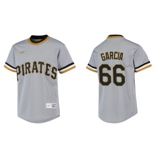 Youth Jarlin Garcia Gray Cooperstown Collection Jersey