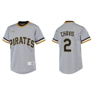 Youth Michael Chavis Pirates Gray Cooperstown Collection  Jersey