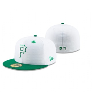 Youth Pirates White St. Patrick's Day 59FIFTY Fitted Hat
