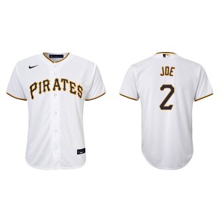 Youth Pittsburgh Pirates Connor Joe White Replica Home Jersey