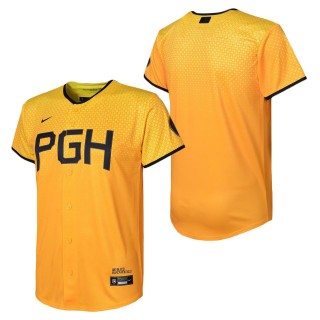 Youth Pittsburgh Pirates Gold City Connect Replica Jersey