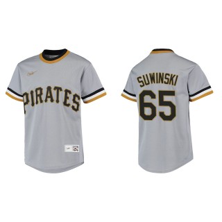 Youth Pittsburgh Pirates Jack Suwinski Gray Cooperstown Collection Jersey