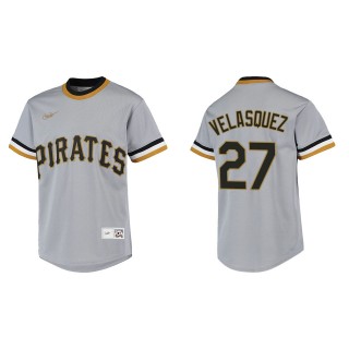 Youth Vince Velasquez Gray Cooperstown Collection Jersey