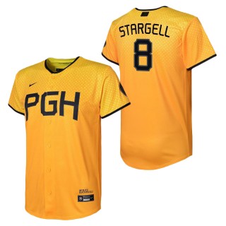 Youth Pittsburgh Pirates Willie Stargell Gold City Connect Replica Player Jersey