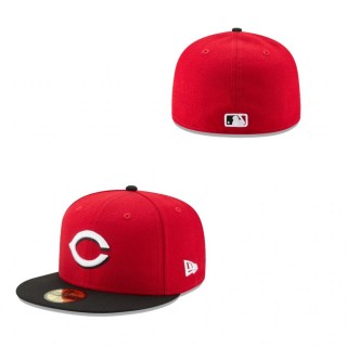 Youth Cincinnati Reds Red Authentic Collection 59FIFTY Fitted On-Field Hat