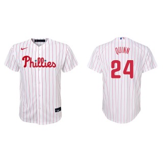 Youth Phillies Roman Quinn White Replica Home Jersey