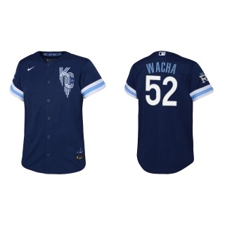 Youth Michael Wacha Royals Navy City Connect Replica Jersey