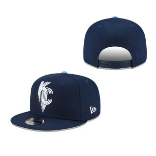 Youth Kansas City Royals Navy 2022 City Connect 9FIFTY Snapback Adjustable Hat