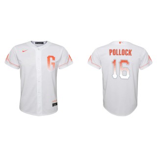Youth San Francisco Giants A.J. Pollock White City Connect Replica Jersey
