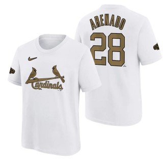 Youth St. Louis Cardinals Nolan Arenado Nike White 2022 MLB All-Star Game Name & Number T-Shirt