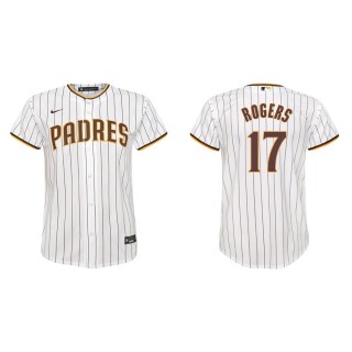 Youth Padres Taylor Rogers White Replica Home Jersey