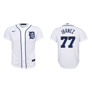 Youth Andy Ibanez White Replica Home Jersey
