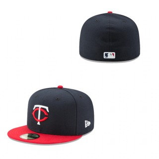 Youth Minnesota Twins Navy Authentic Collection 59FIFTY Fitted On-Field Hat