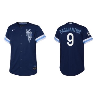 Youth Vinnie Pasquantino Navy City Connect Replica Jersey
