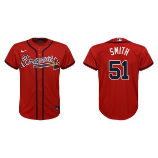 Youth Braves Will Smith Red Replica Alternate Jersey
