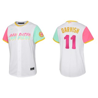 Yu Darvish Youth San Diego Padres White 2022 City Connect Replica Jersey