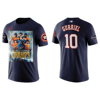 Yuli Gurriel Houston Astros Navy 2022 World Series Champions Graphic T-Shirt
